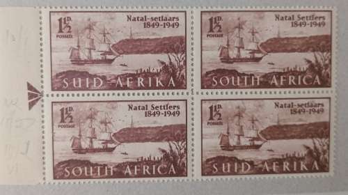 1949 MNH CENTENARY OF ARRIVAL OF BRITISH SETTLERS WITH 4 VARITIES-SEE SCANS